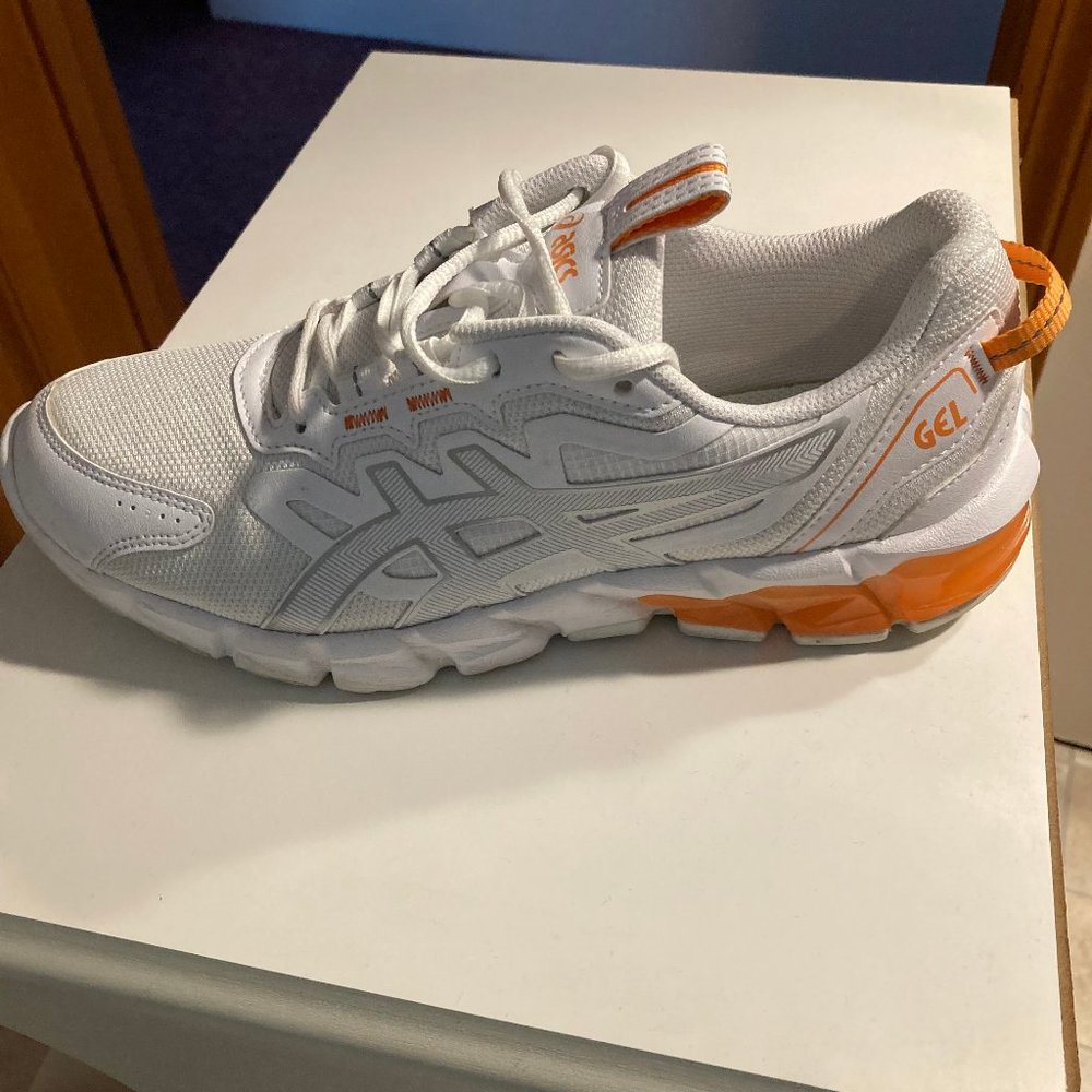 Asics GEL-QUANTUM 90 White/Sun Peach Running Sneakers - Picture 6 of 12